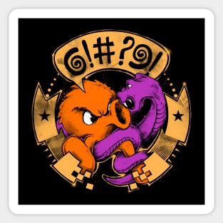 Qbert Game On Sticker